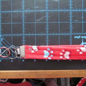 Wristlet Strap Keychain with Paw Print Charm #10112026